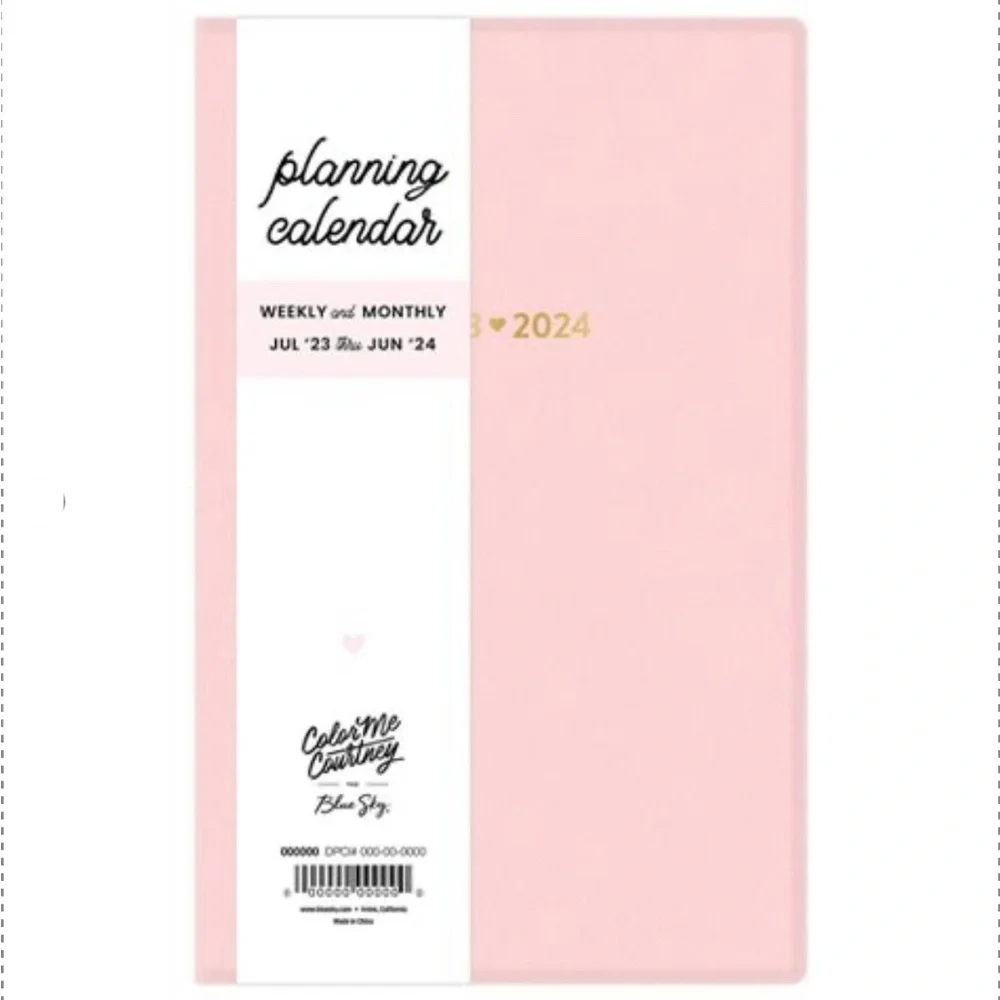 Color Me Courtney for Blue Sky 2023-24 planner